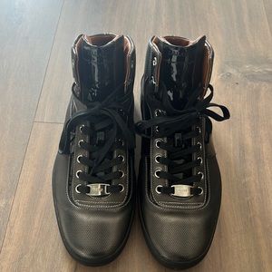 Bally Black High-Top leather Sneakers